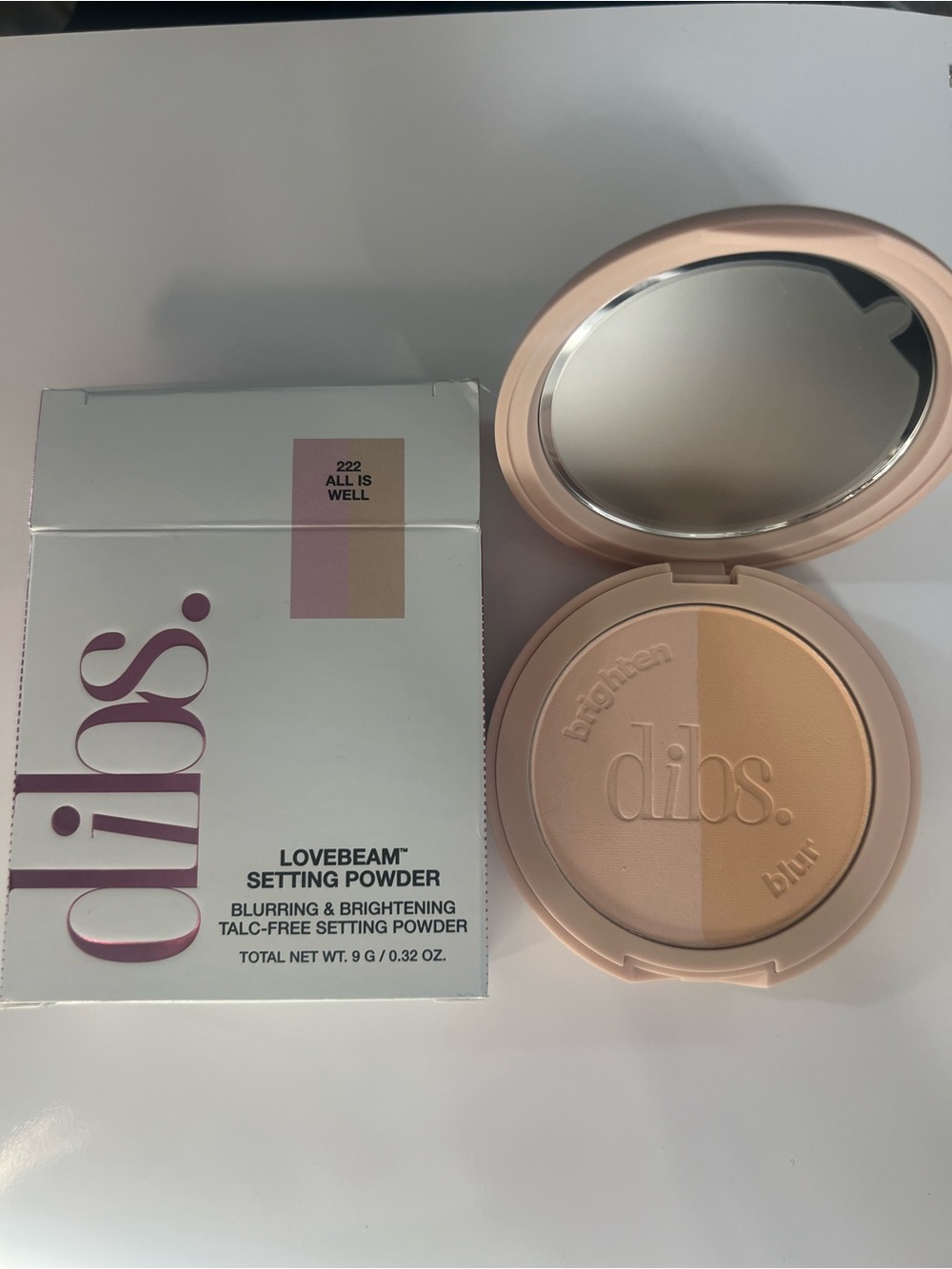 dibs. Lovebeam Setting Powder - All Is Well (Beige & Pale Peach)